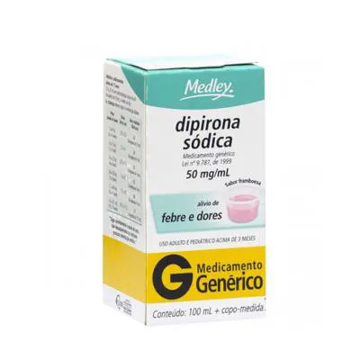 Dipirona Sódica Medley Solução Oral 50mg/ml 100ml